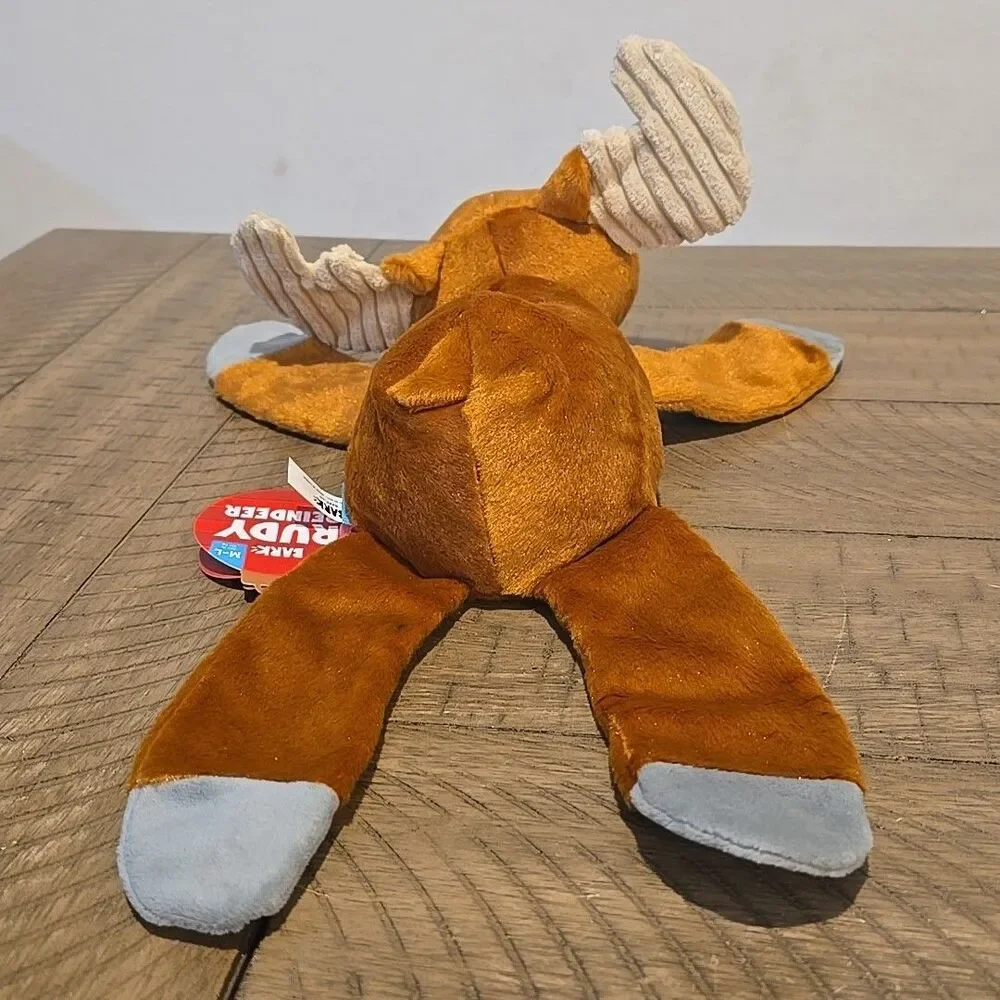 Bark Box Rudy Reindeer M - L Dog Toy Rudolph The Red Nosed Reindeer Christmas